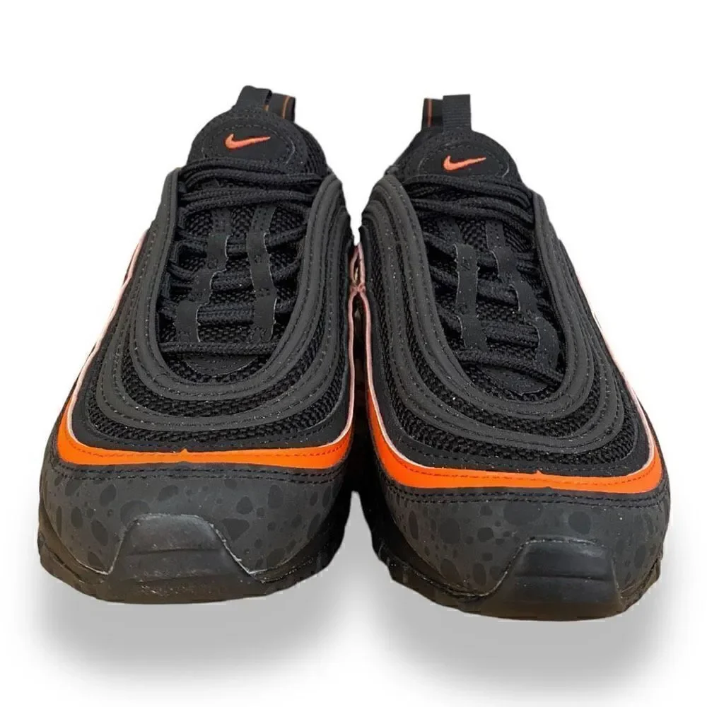 Nike Air Max 97 GS Safari Black Safety Orange DX3088-001 Youth size 5Y/ 6.5 Wmns